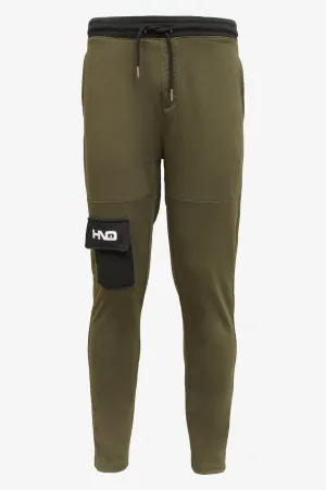 Men Paneled Qline Trouser With Cargo Pocket