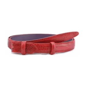 Mock Crocodile Slim Belt Strap