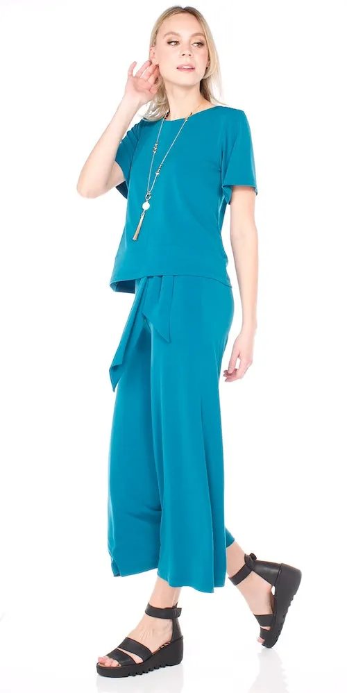 Morrison Cropped Trousers, teal