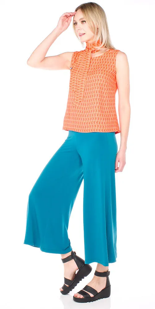 Morrison Cropped Trousers, teal