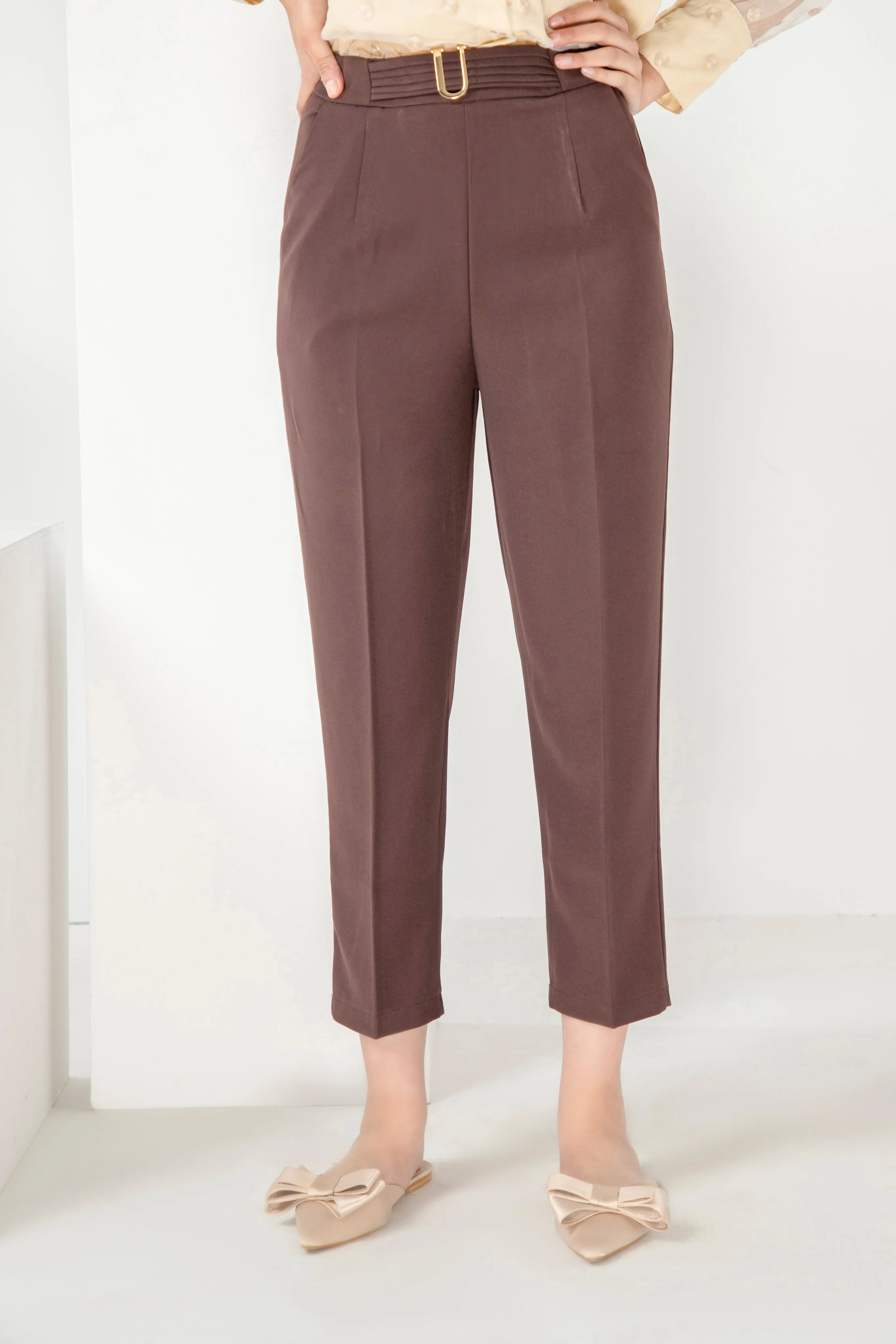 Nallani Tapered pants Burgandy