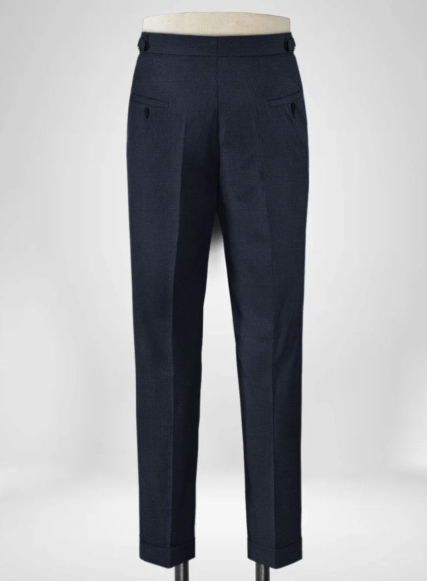 Napolean Bob Weave Blue Wool Highland Trousers