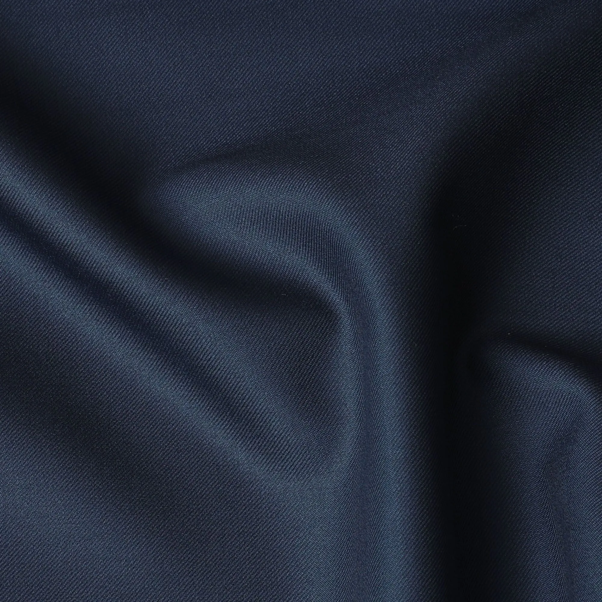 Navy blue Plain Premium Pure Super 150's English All wool suiting fabric-D17292