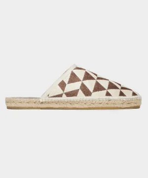 Patterned Espadrille Mule