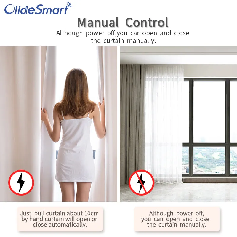 Phone Control Smart Curtain System ZigBee Gateway Version Work With Alexa