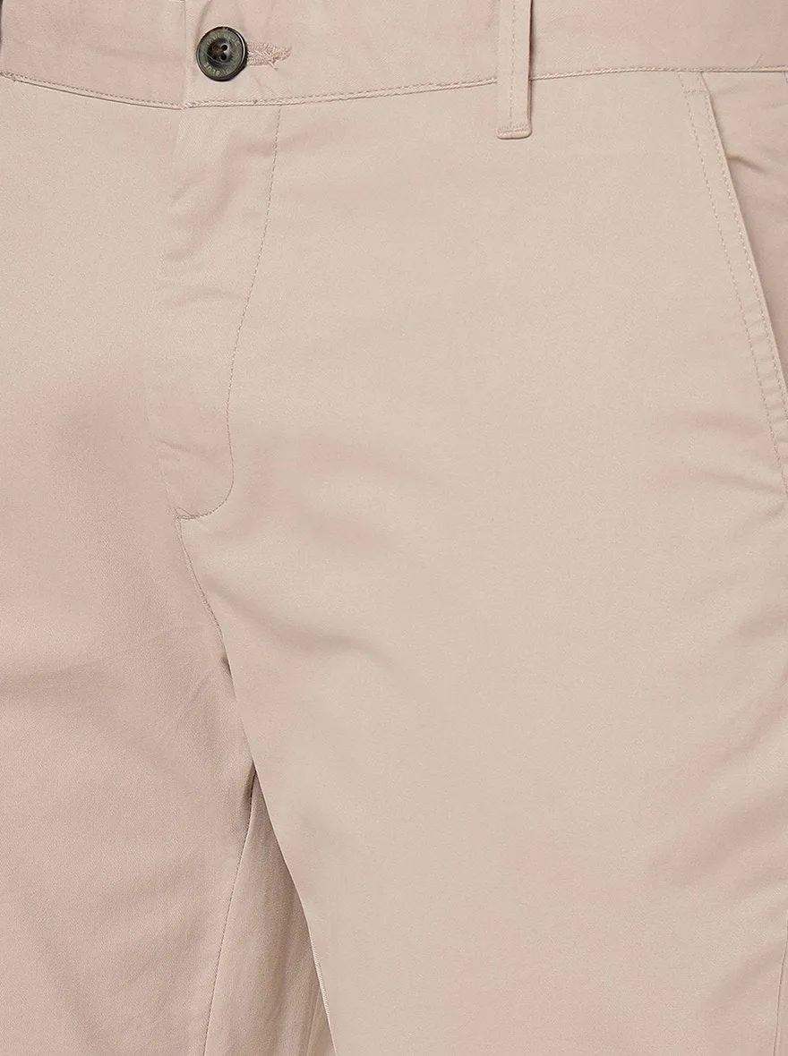 Rose Pink Solid Uno Fit Casual Trouser | JadeBlue