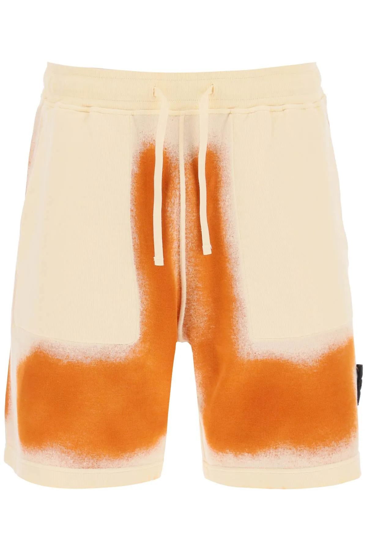 Stone island hand sprayed airbrush jersey shorts