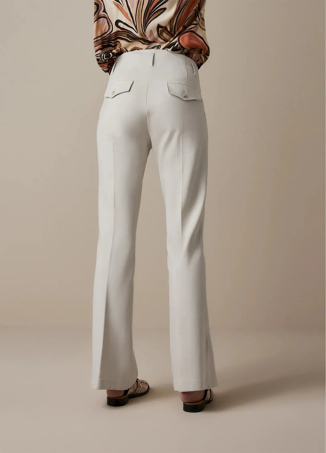 Summum White Trousers Milano