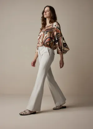 Summum White Trousers Milano