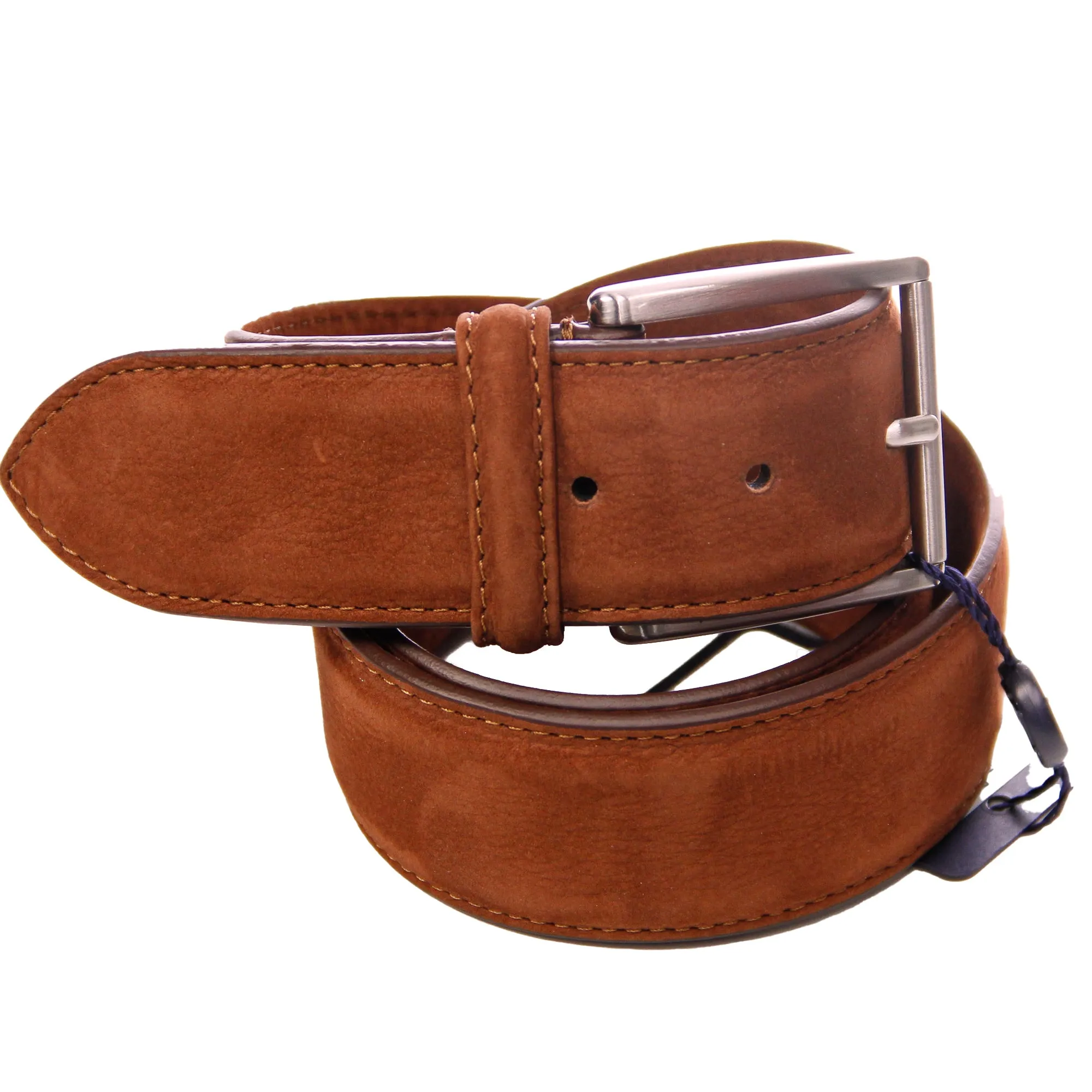 Tan Brown Nubuck Soft Suede Leather Belt - Anderson's