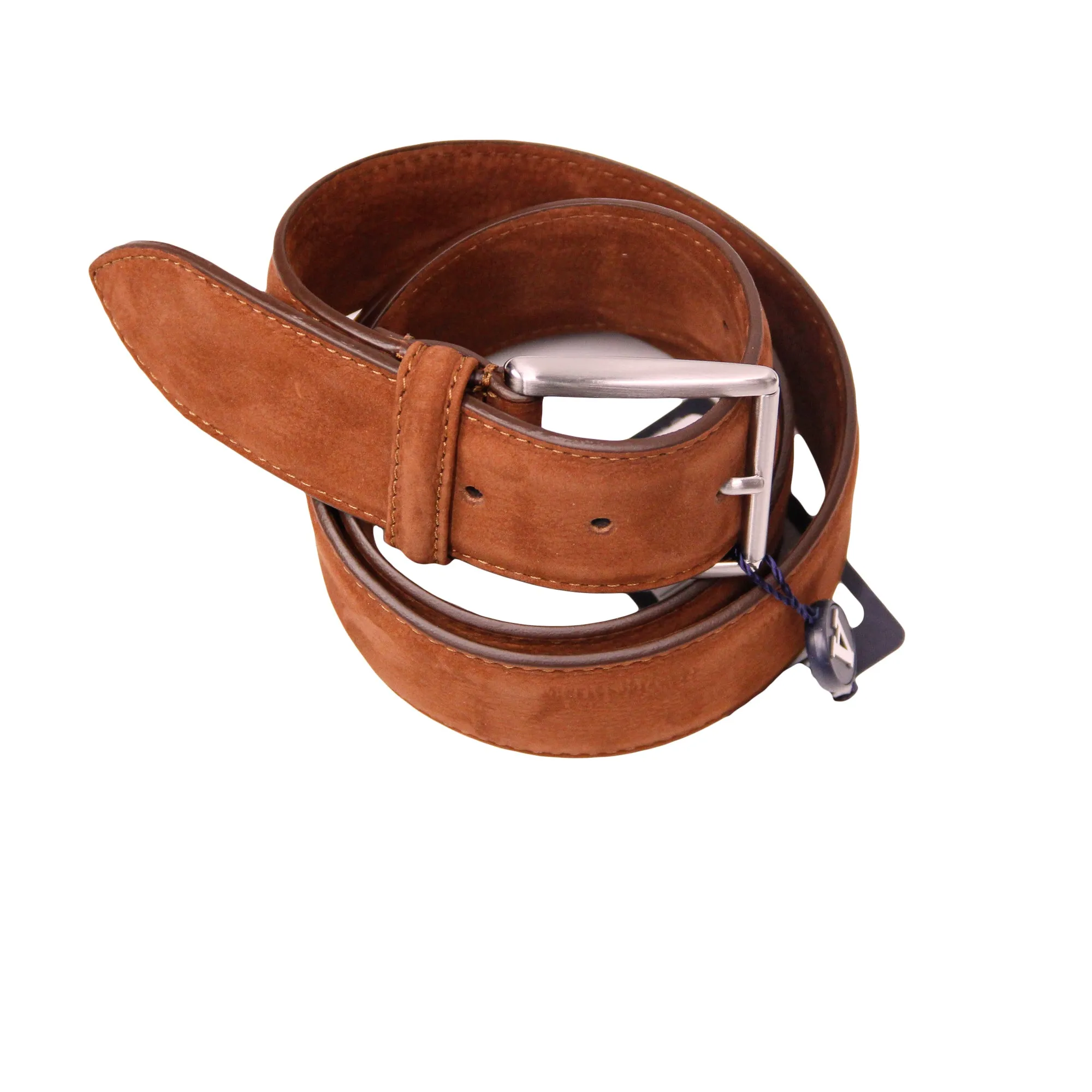 Tan Brown Nubuck Soft Suede Leather Belt - Anderson's