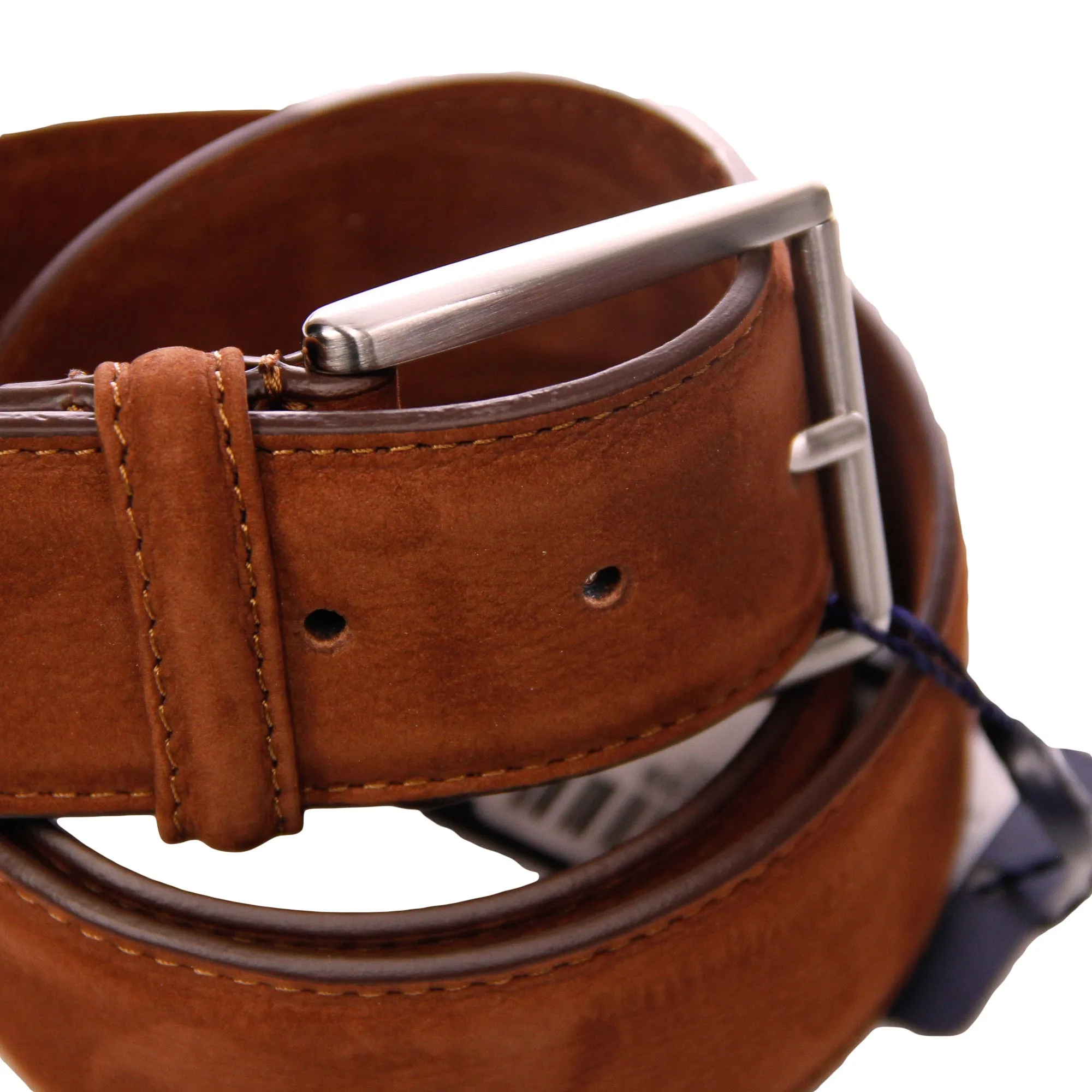 Tan Brown Nubuck Soft Suede Leather Belt - Anderson's