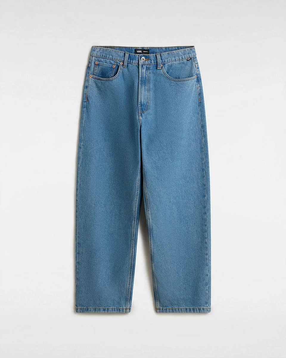 Vans Mens Check-5 Baggy Denim Trousers - Stone Wash Blue