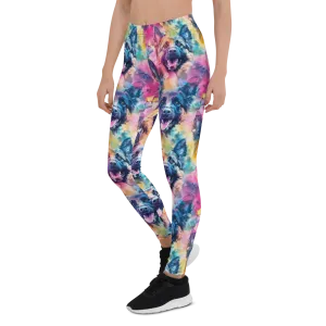 Watercolor German Shepherd Leggings