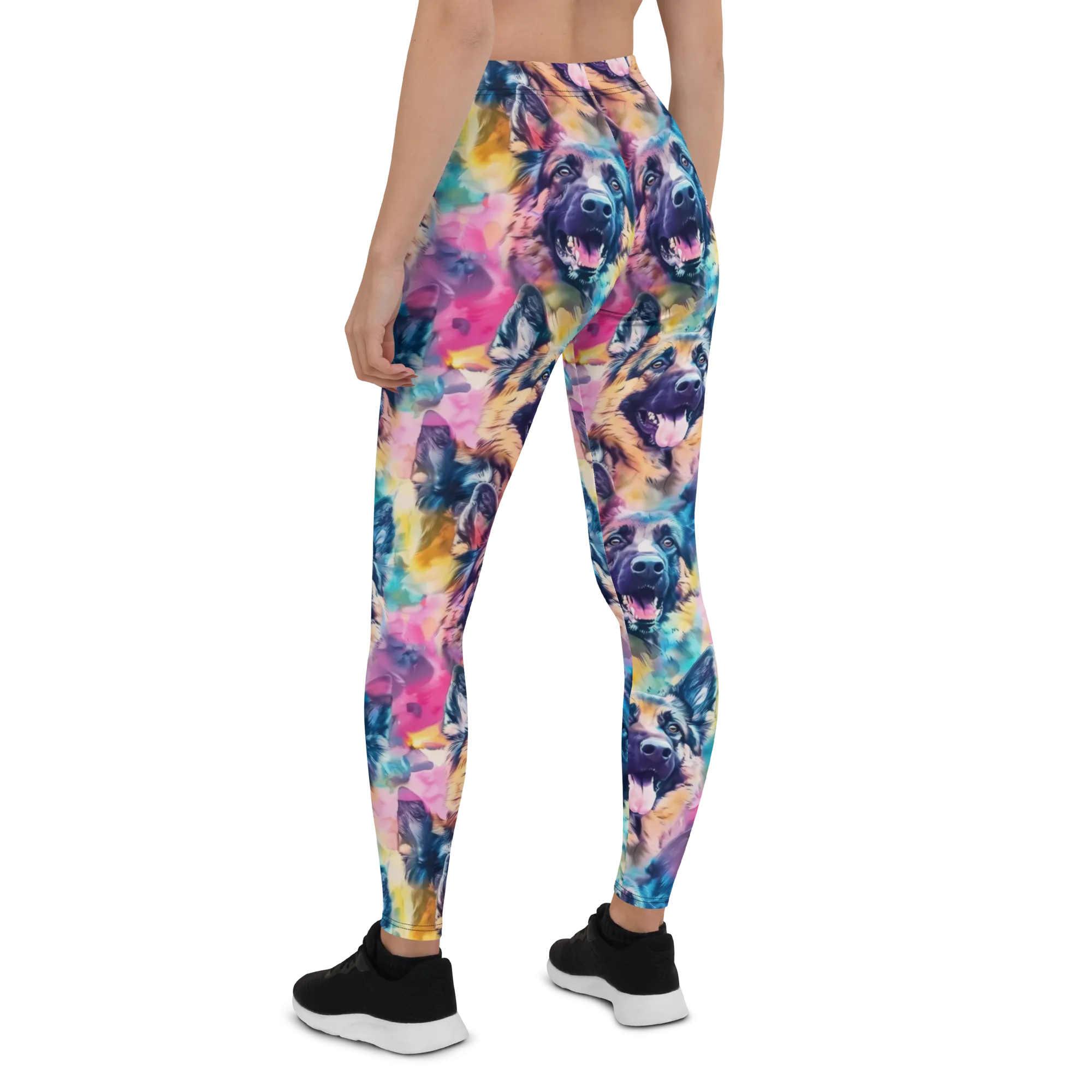 Watercolor German Shepherd Leggings