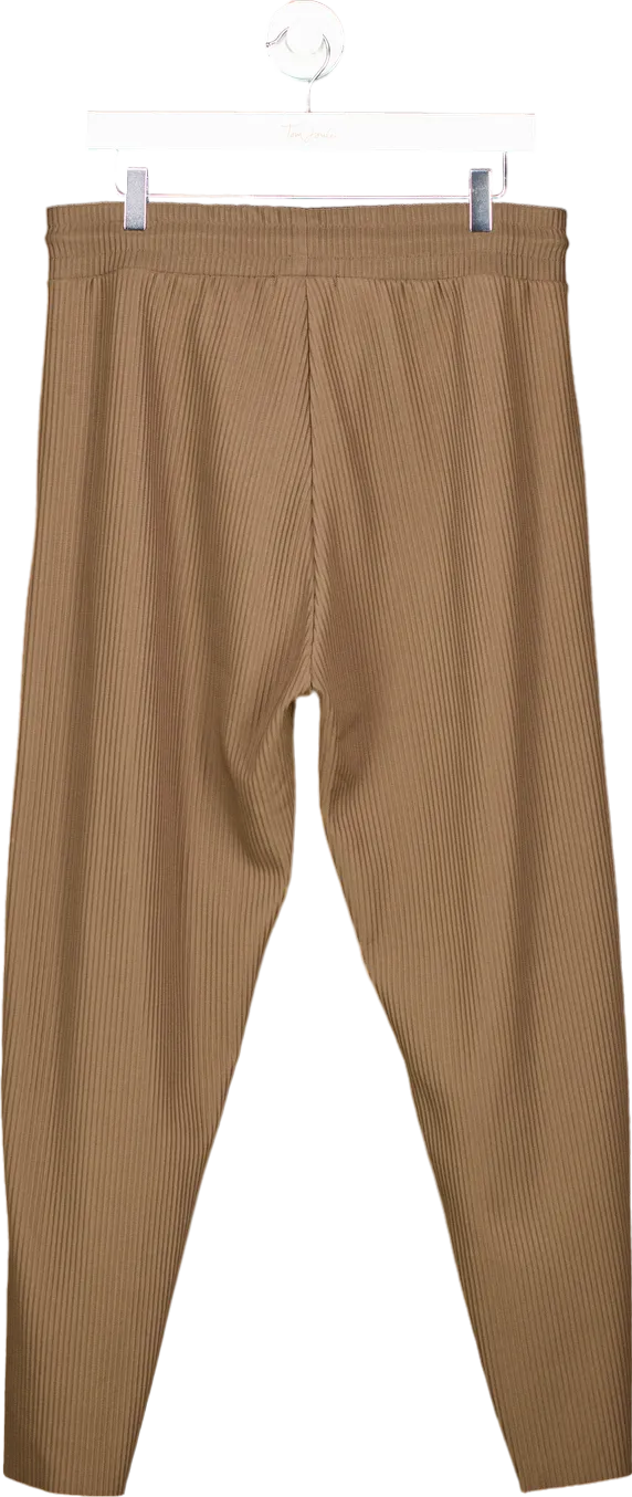 Zara Brown Ribbed Trousers UK XL