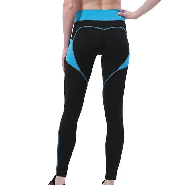 Zoie Heart Pattern Fitness Leggings