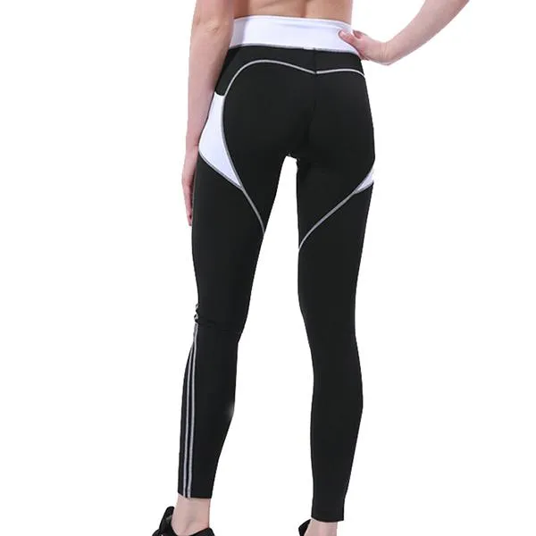 Zoie Heart Pattern Fitness Leggings